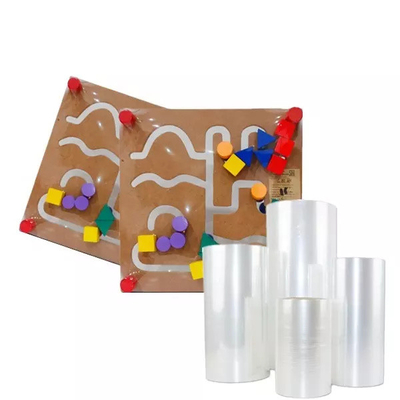 High Shrinkable Ratio 12mic - 40mic Five - Layer Center - Folded POF Shrink Roll For Toy